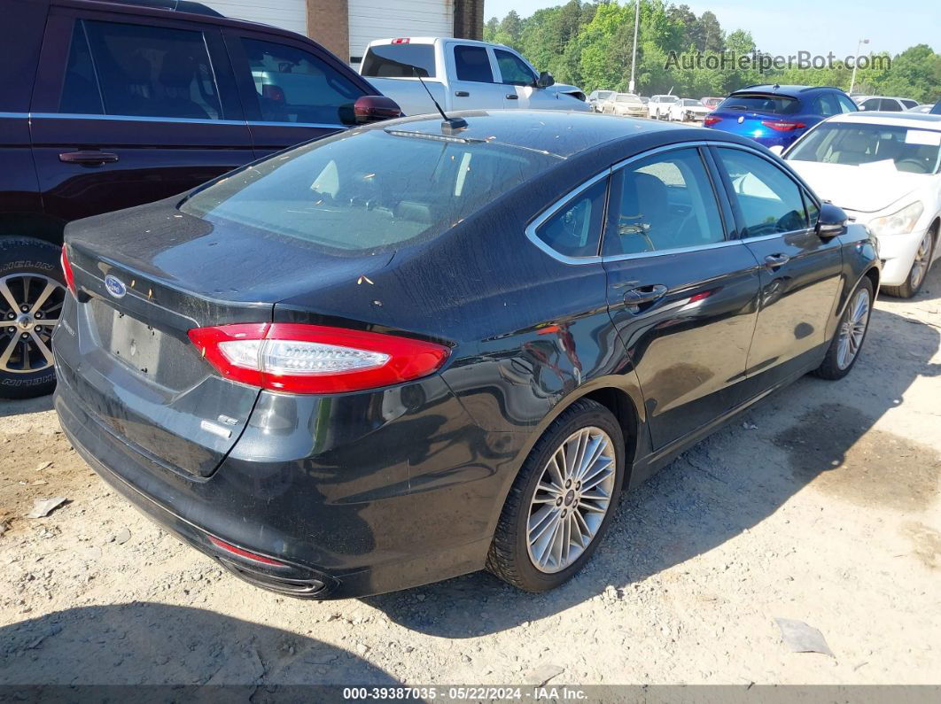 2014 Ford Fusion Se Black vin: 3FA6P0H9XER242607