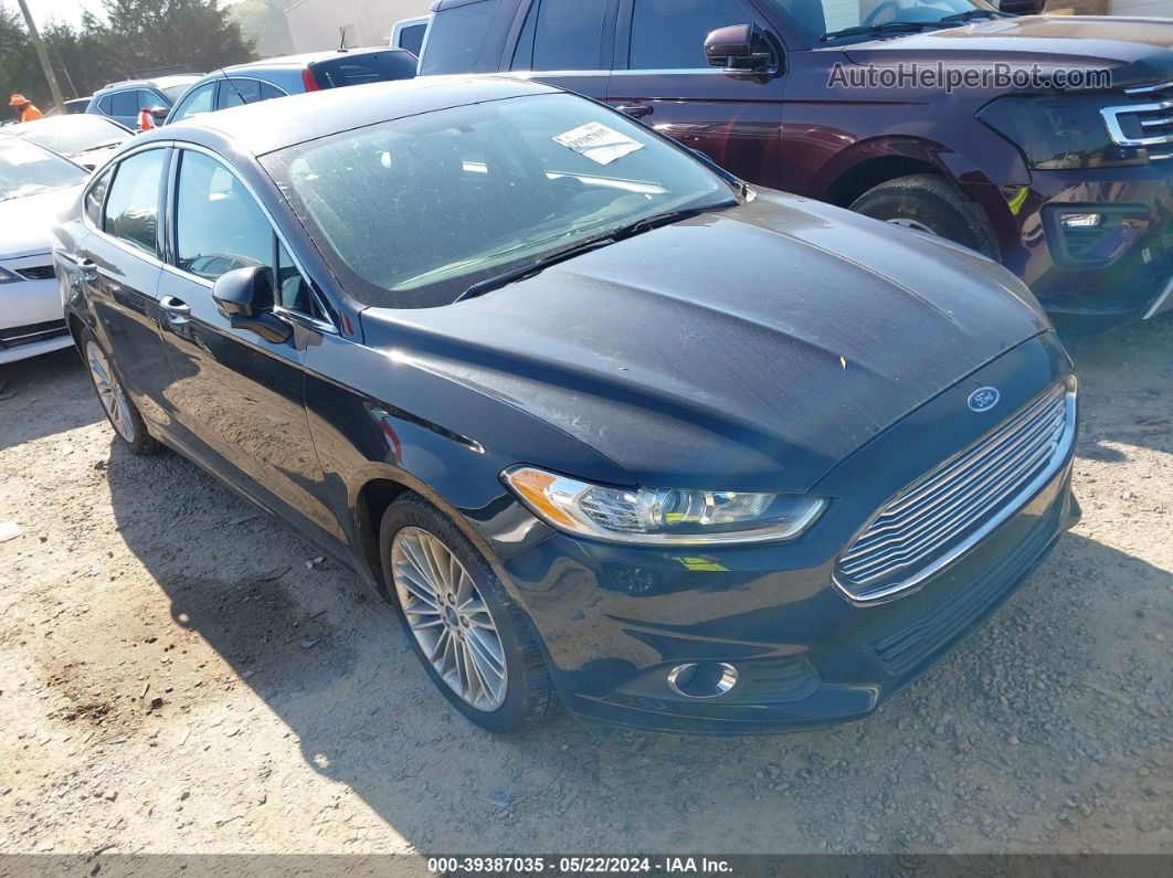 2014 Ford Fusion Se Black vin: 3FA6P0H9XER242607