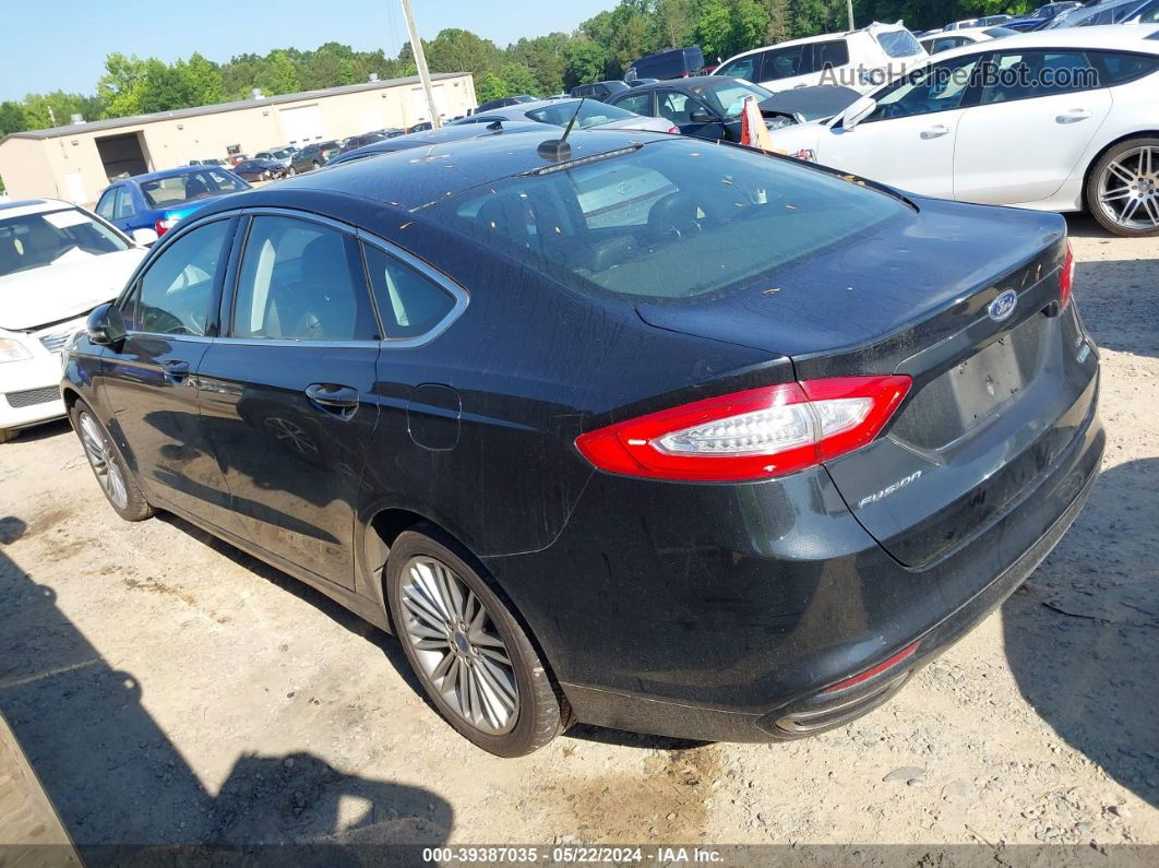 2014 Ford Fusion Se Black vin: 3FA6P0H9XER242607