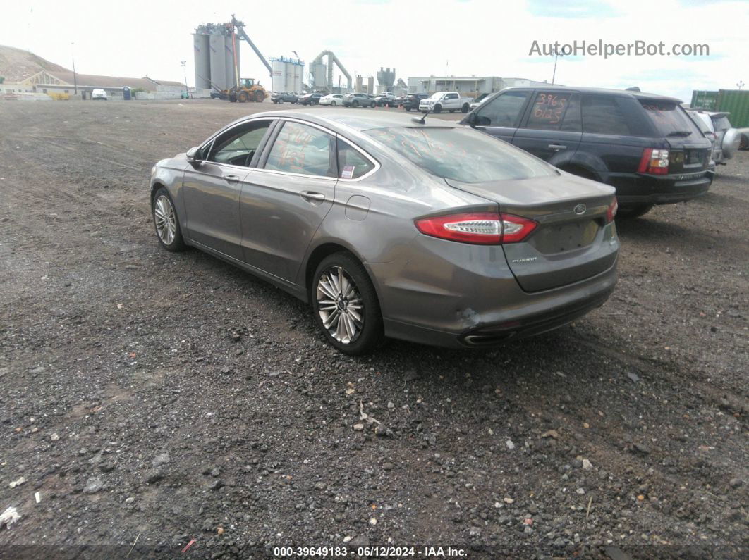 2014 Ford Fusion Se Gray vin: 3FA6P0H9XER319959