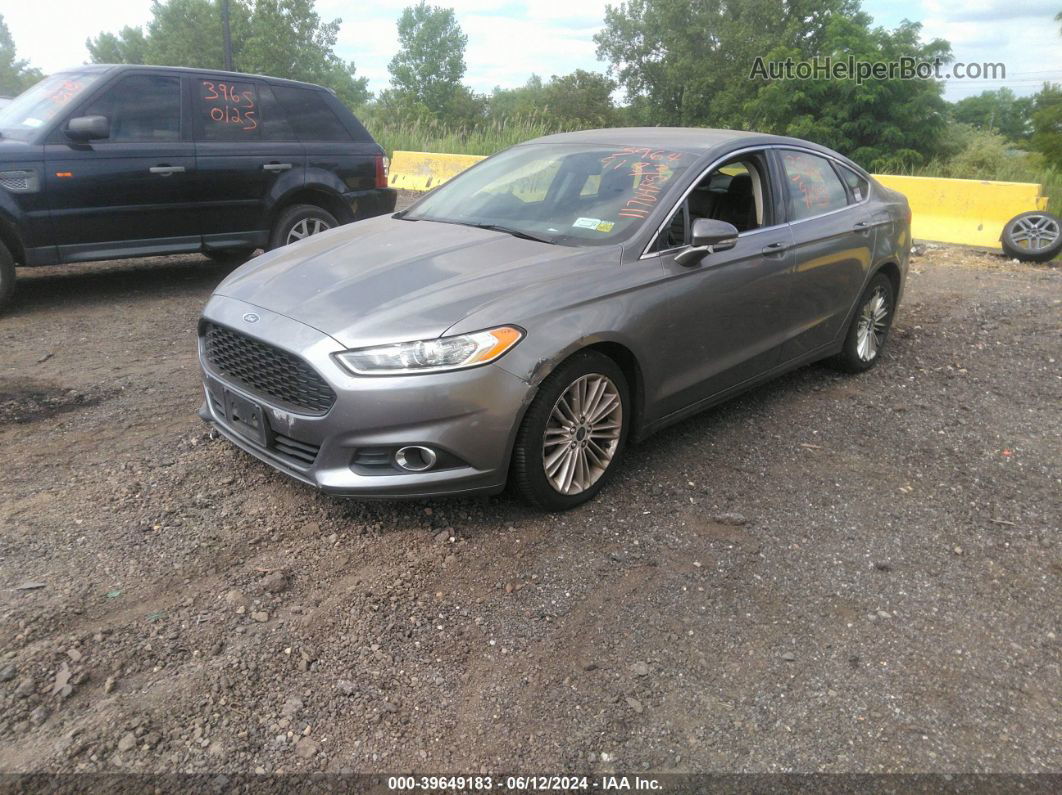 2014 Ford Fusion Se Gray vin: 3FA6P0H9XER319959