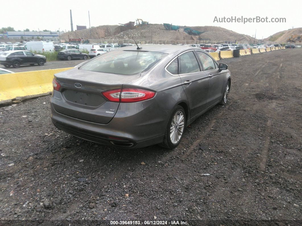 2014 Ford Fusion Se Gray vin: 3FA6P0H9XER319959