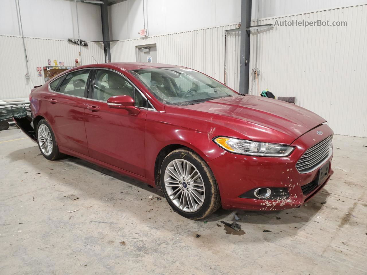 2015 Ford Fusion Se Maroon vin: 3FA6P0H9XFR127720