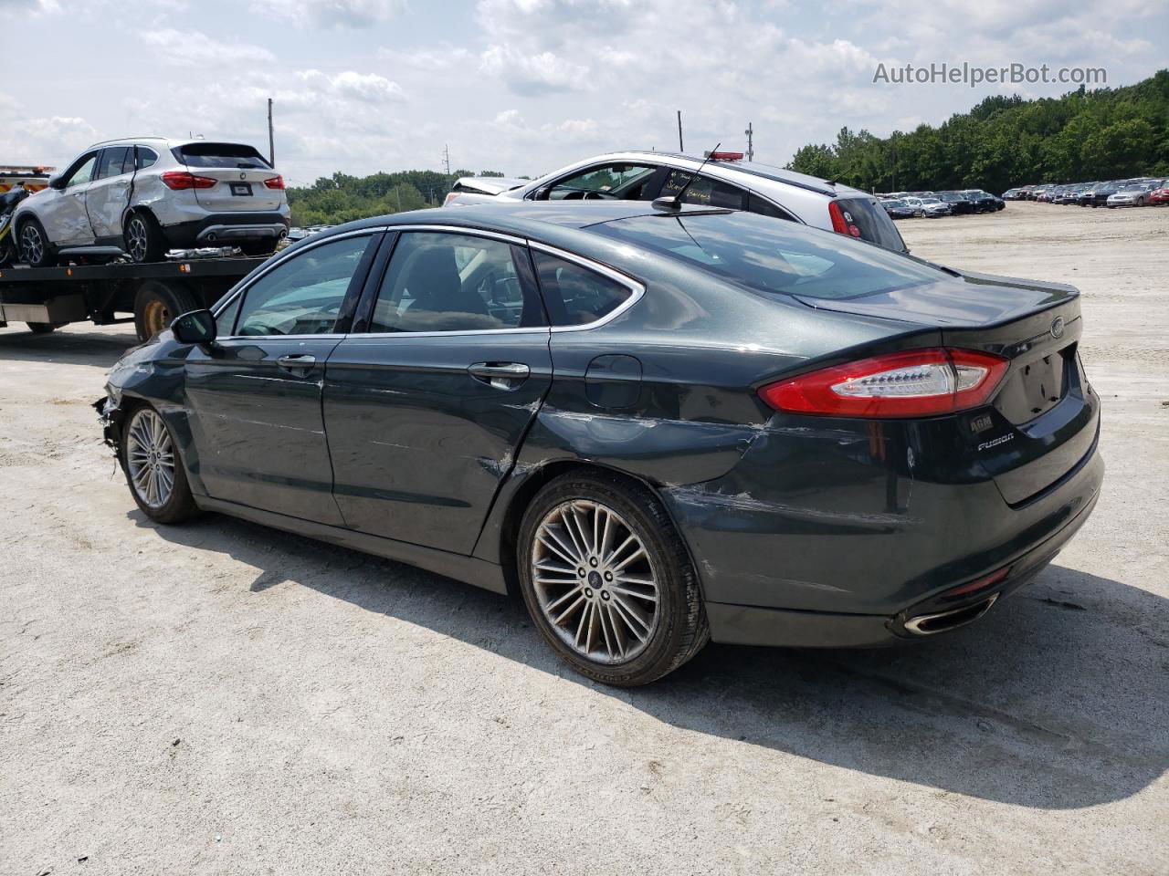 2015 Ford Fusion Se Gray vin: 3FA6P0H9XFR148597