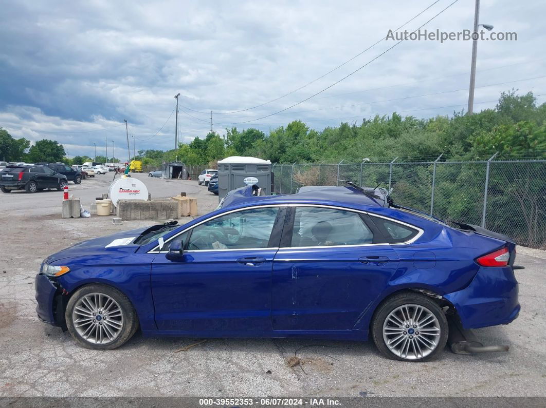 2015 Ford Fusion Se Blue vin: 3FA6P0H9XFR191725