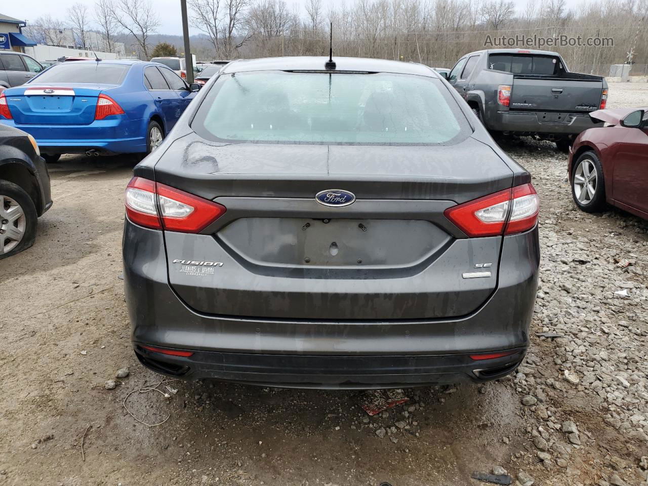 2016 Ford Fusion Se Угольный vin: 3FA6P0H9XGR287677