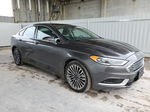 2018 Ford Fusion Se Gray vin: 3FA6P0H9XJR188719