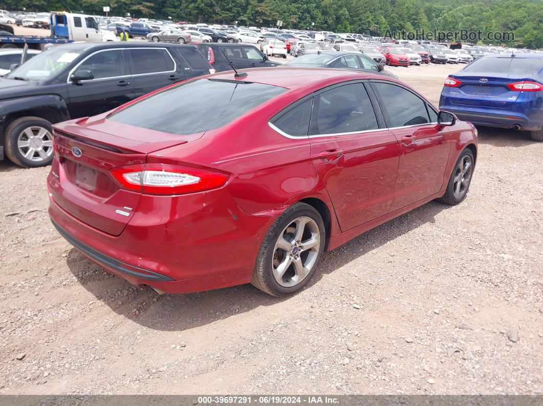 2014 Ford Fusion Se Red vin: 3FA6P0HD0ER106720