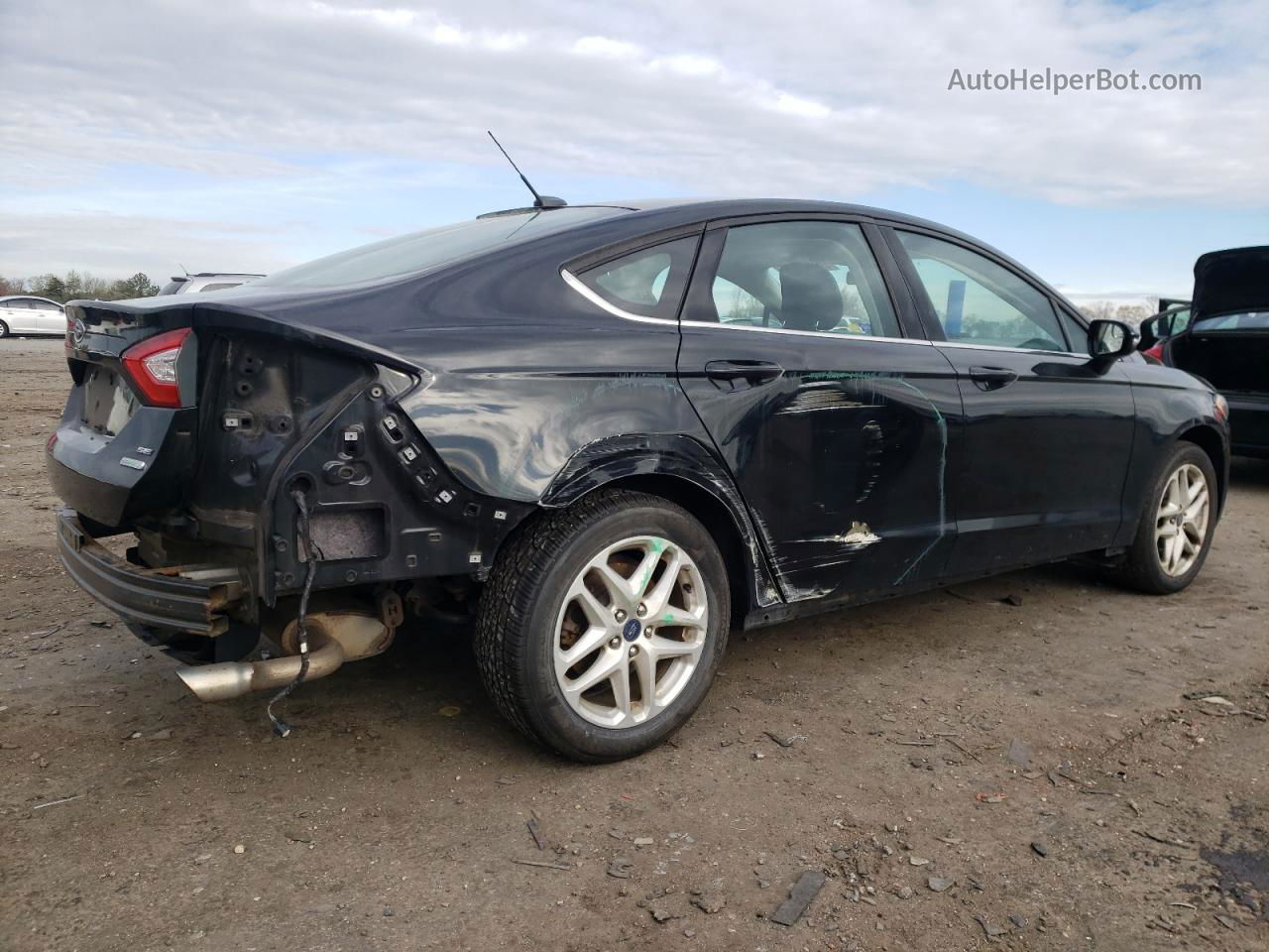 2014 Ford Fusion Se Black vin: 3FA6P0HD0ER118978