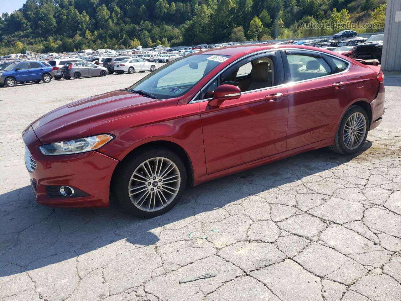 2014 Ford Fusion Se Темно-бордовый vin: 3FA6P0HD0ER134792