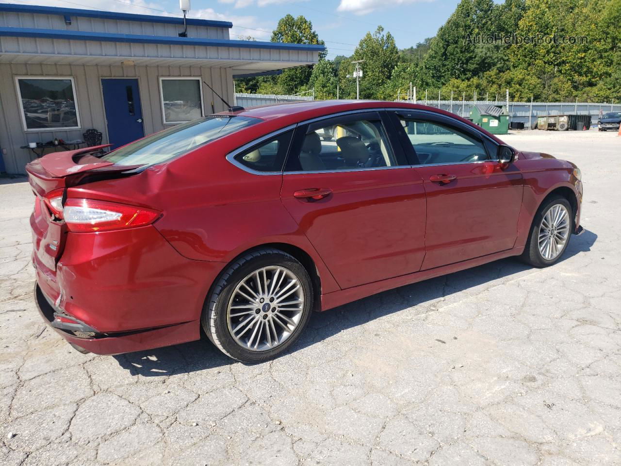 2014 Ford Fusion Se Maroon vin: 3FA6P0HD0ER134792