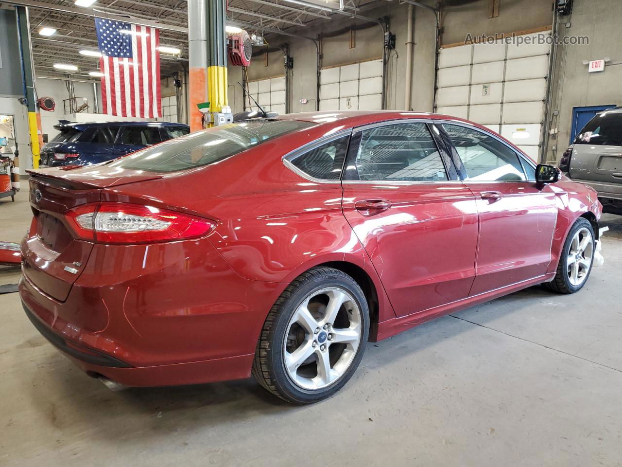 2014 Ford Fusion Se Красный vin: 3FA6P0HD0ER217963