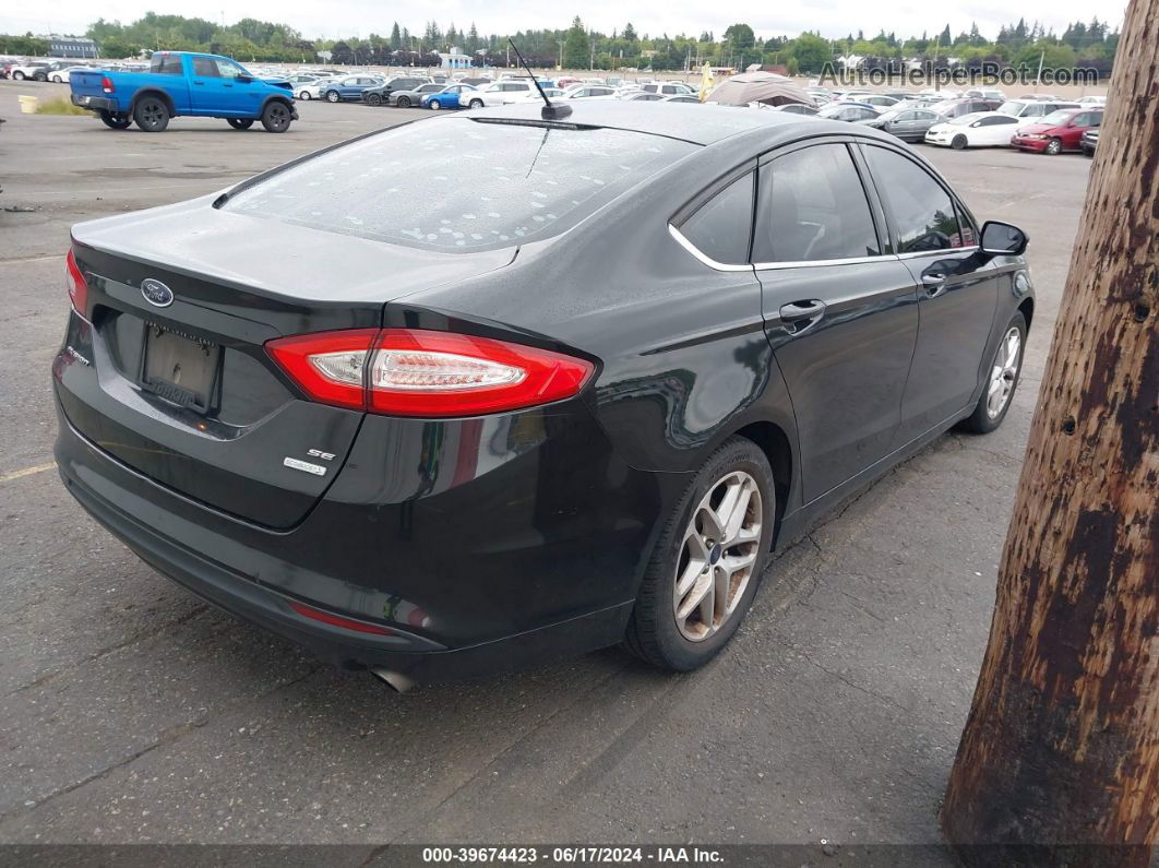 2014 Ford Fusion Se Black vin: 3FA6P0HD0ER368060