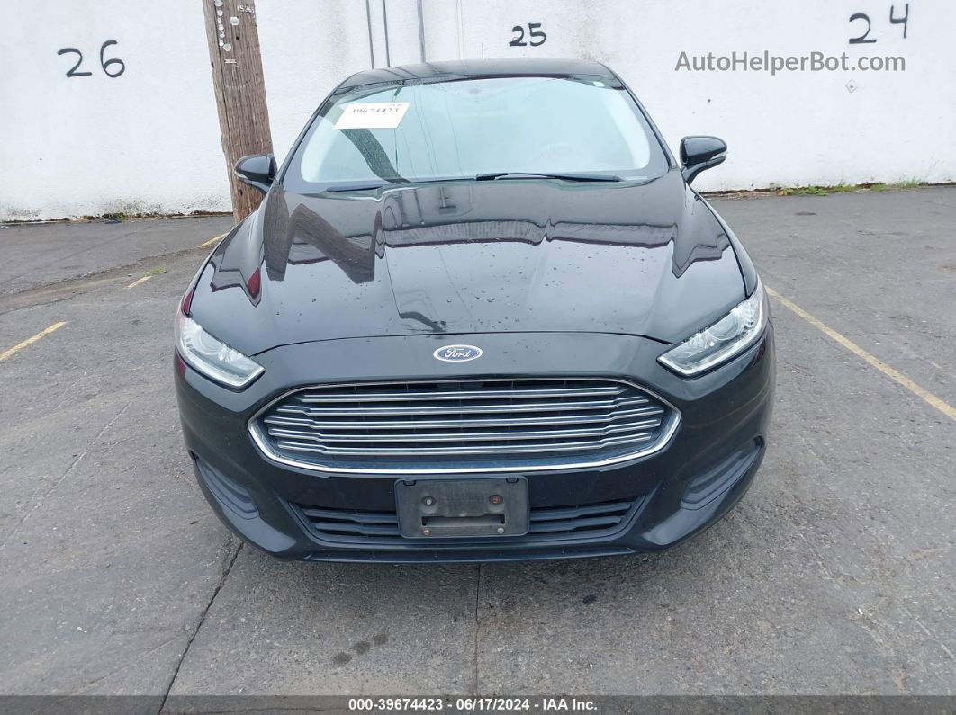 2014 Ford Fusion Se Black vin: 3FA6P0HD0ER368060