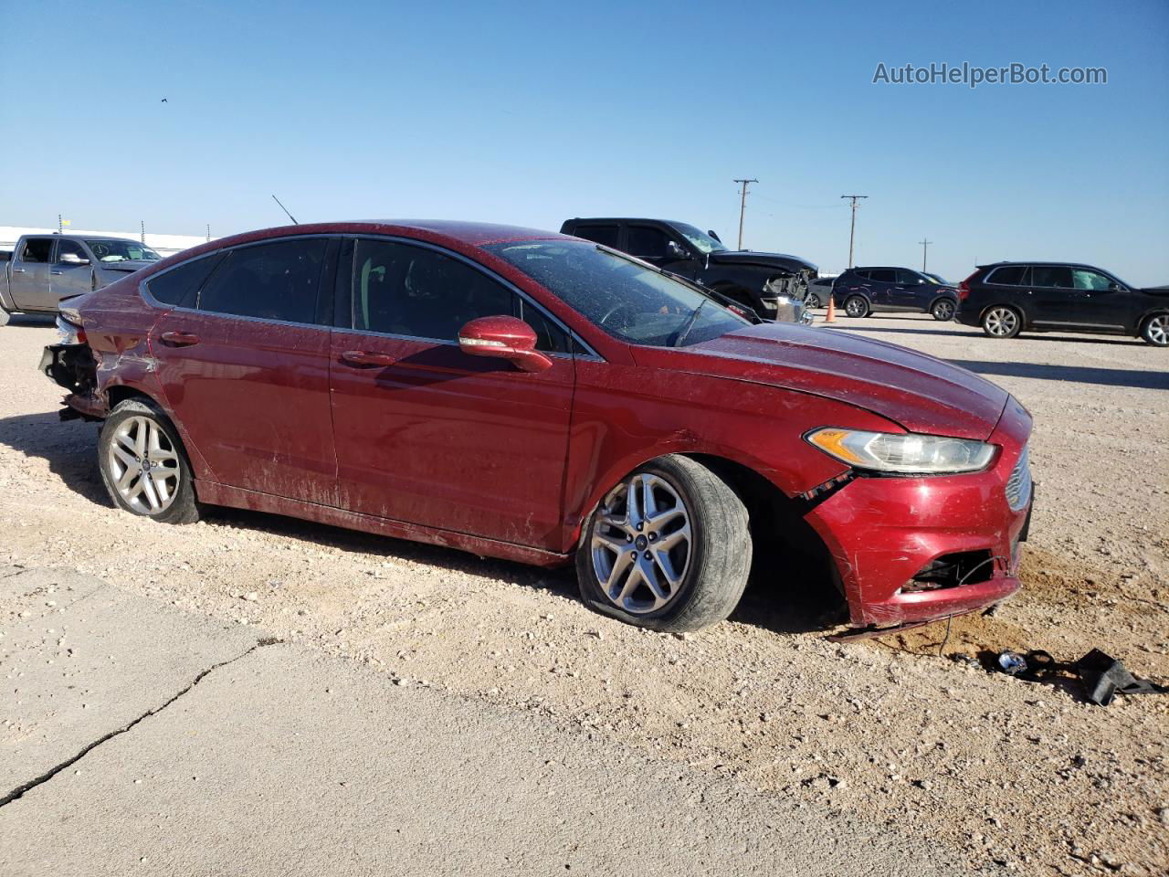 2015 Ford Fusion Se Burgundy vin: 3FA6P0HD0FR112440