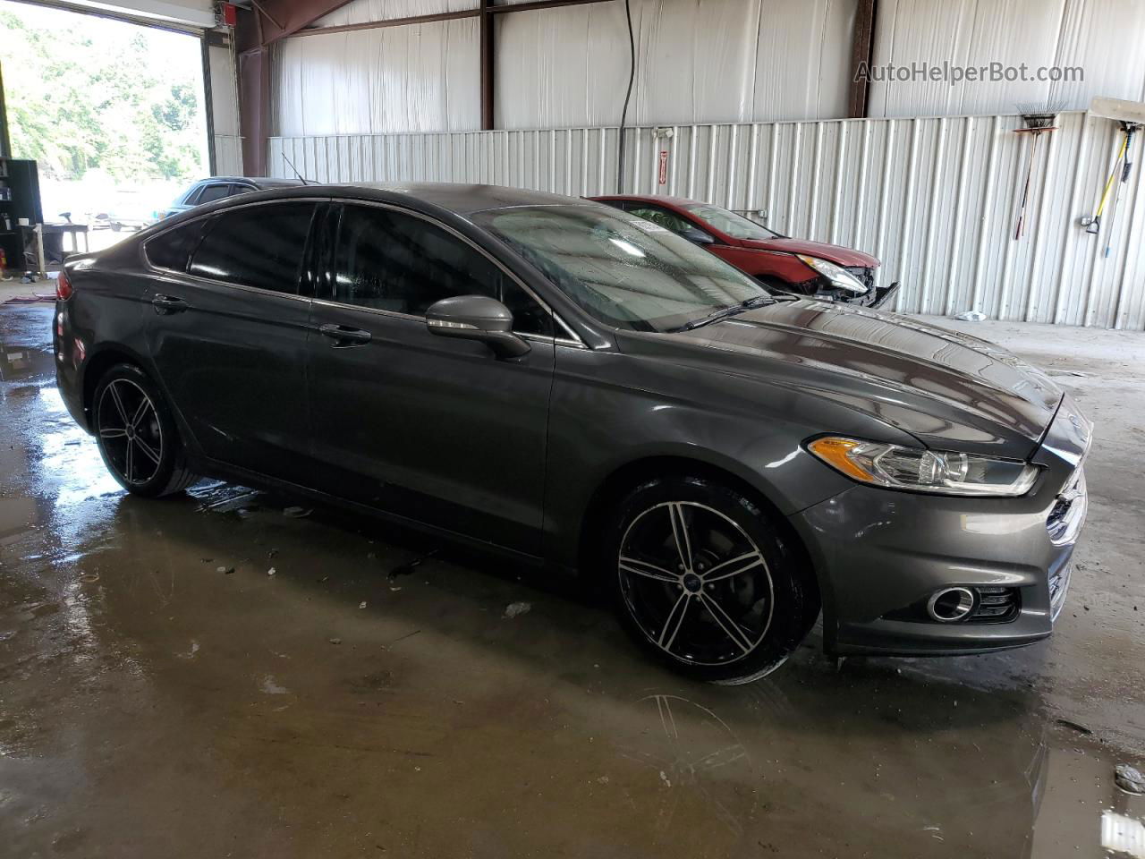 2015 Ford Fusion Se Gray vin: 3FA6P0HD0FR139444