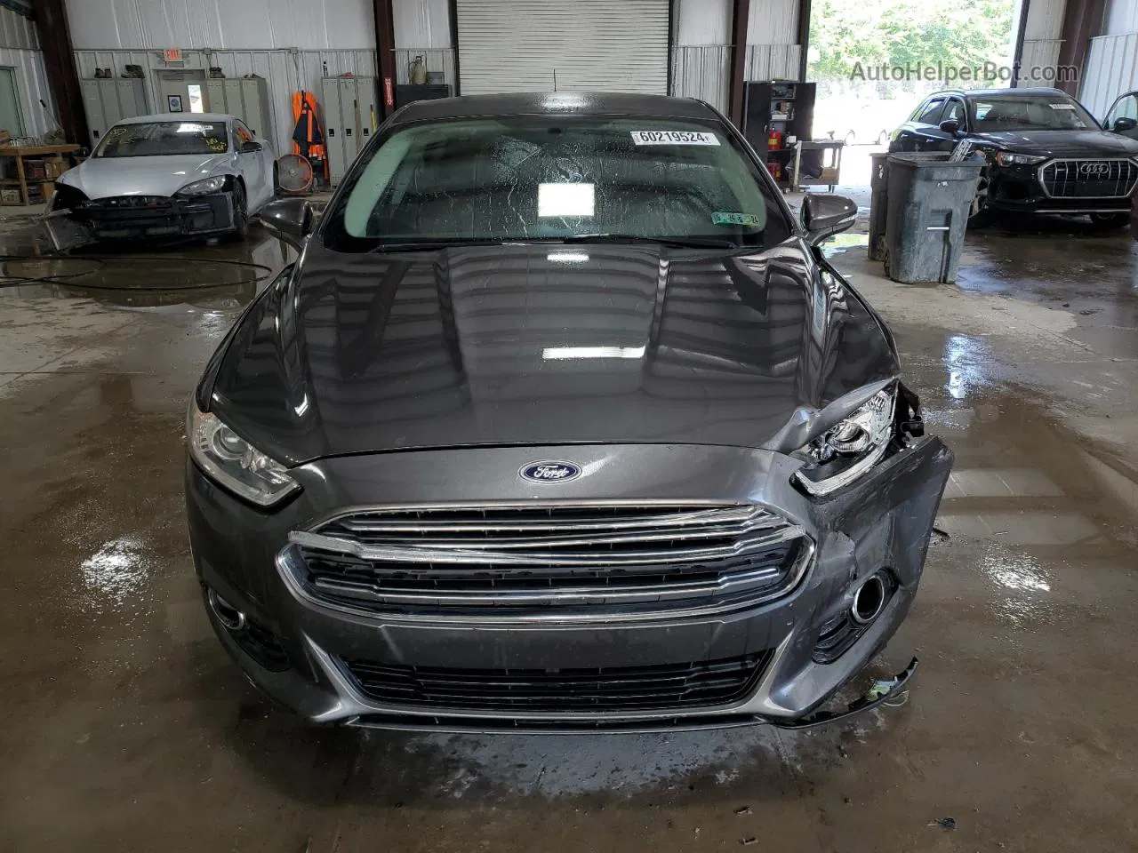 2015 Ford Fusion Se Gray vin: 3FA6P0HD0FR139444