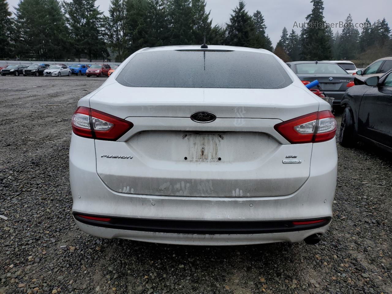 2015 Ford Fusion Se Белый vin: 3FA6P0HD0FR306644