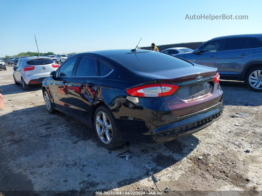 2016 Ford Fusion Se Черный vin: 3FA6P0HD0GR110253