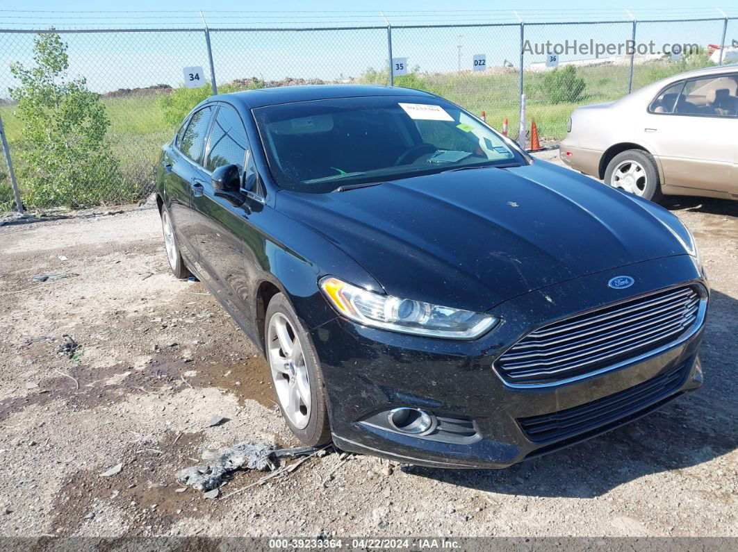 2016 Ford Fusion Se Black vin: 3FA6P0HD0GR110253