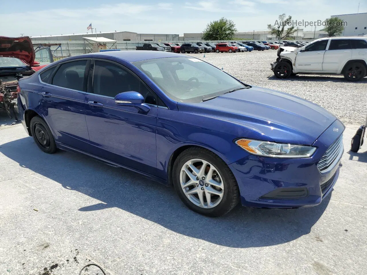 2016 Ford Fusion Se Blue vin: 3FA6P0HD0GR206254