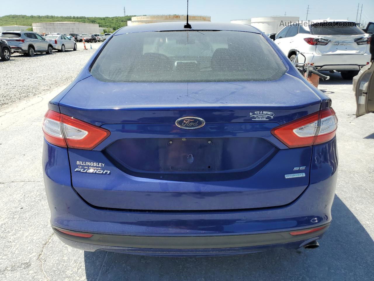 2016 Ford Fusion Se Blue vin: 3FA6P0HD0GR206254