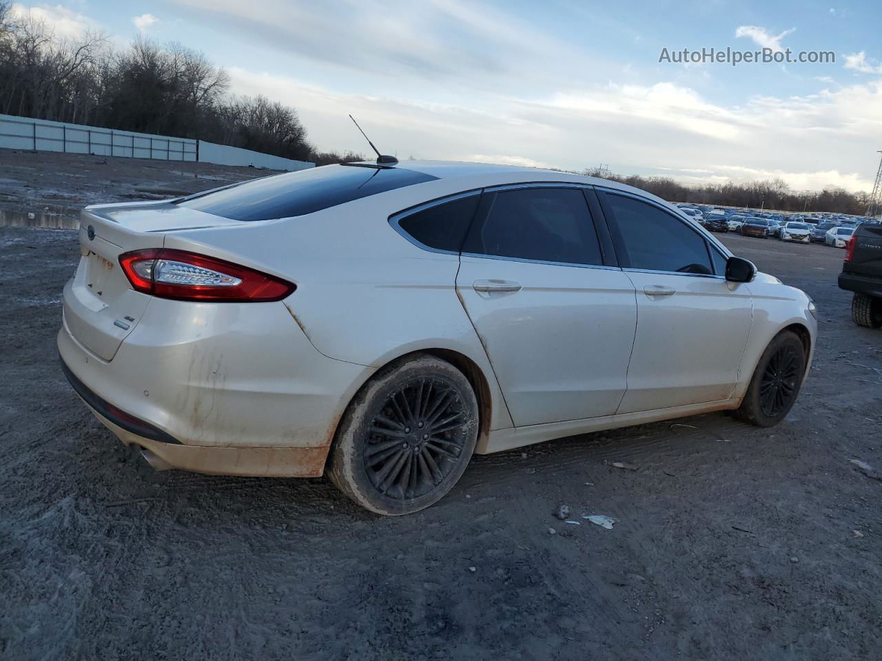 2016 Ford Fusion Se White vin: 3FA6P0HD0GR249766