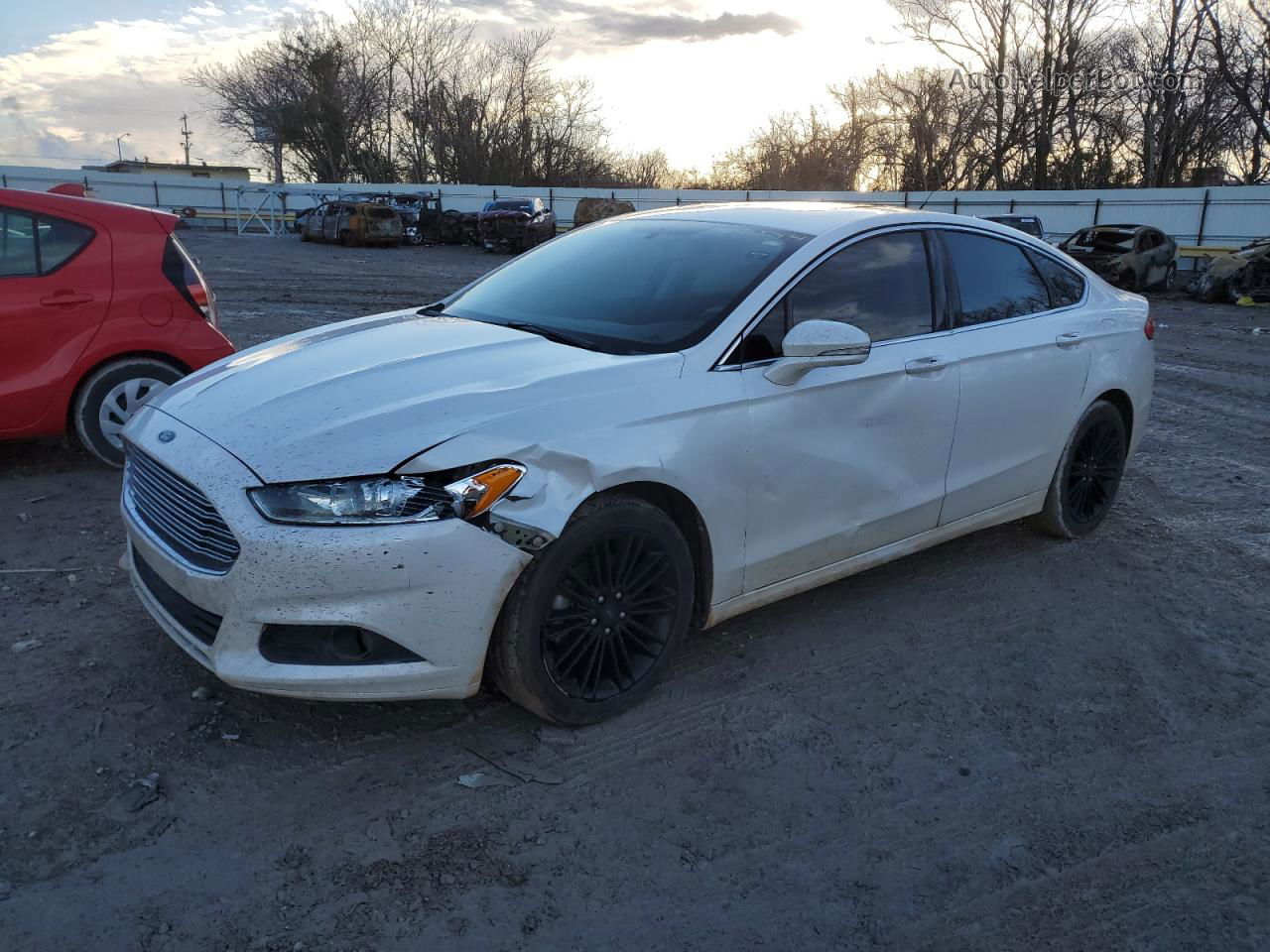 2016 Ford Fusion Se White vin: 3FA6P0HD0GR249766