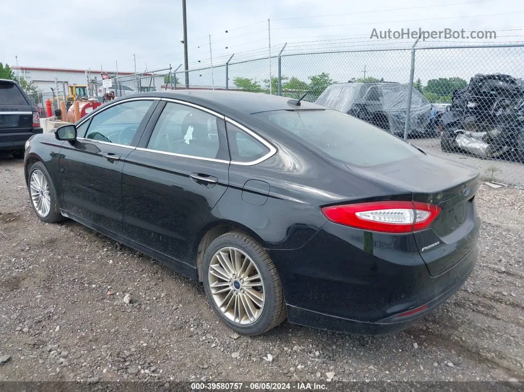 2016 Ford Fusion Se Черный vin: 3FA6P0HD0GR340018