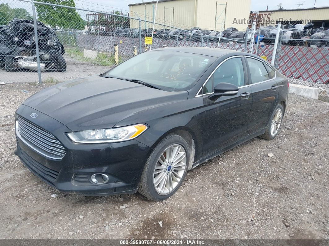 2016 Ford Fusion Se Черный vin: 3FA6P0HD0GR340018