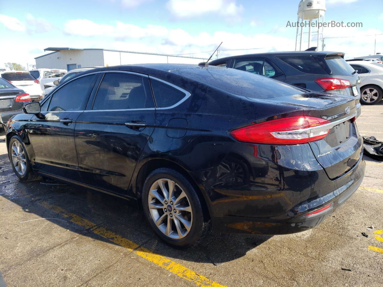 2017 Ford Fusion Se Черный vin: 3FA6P0HD0HR116250