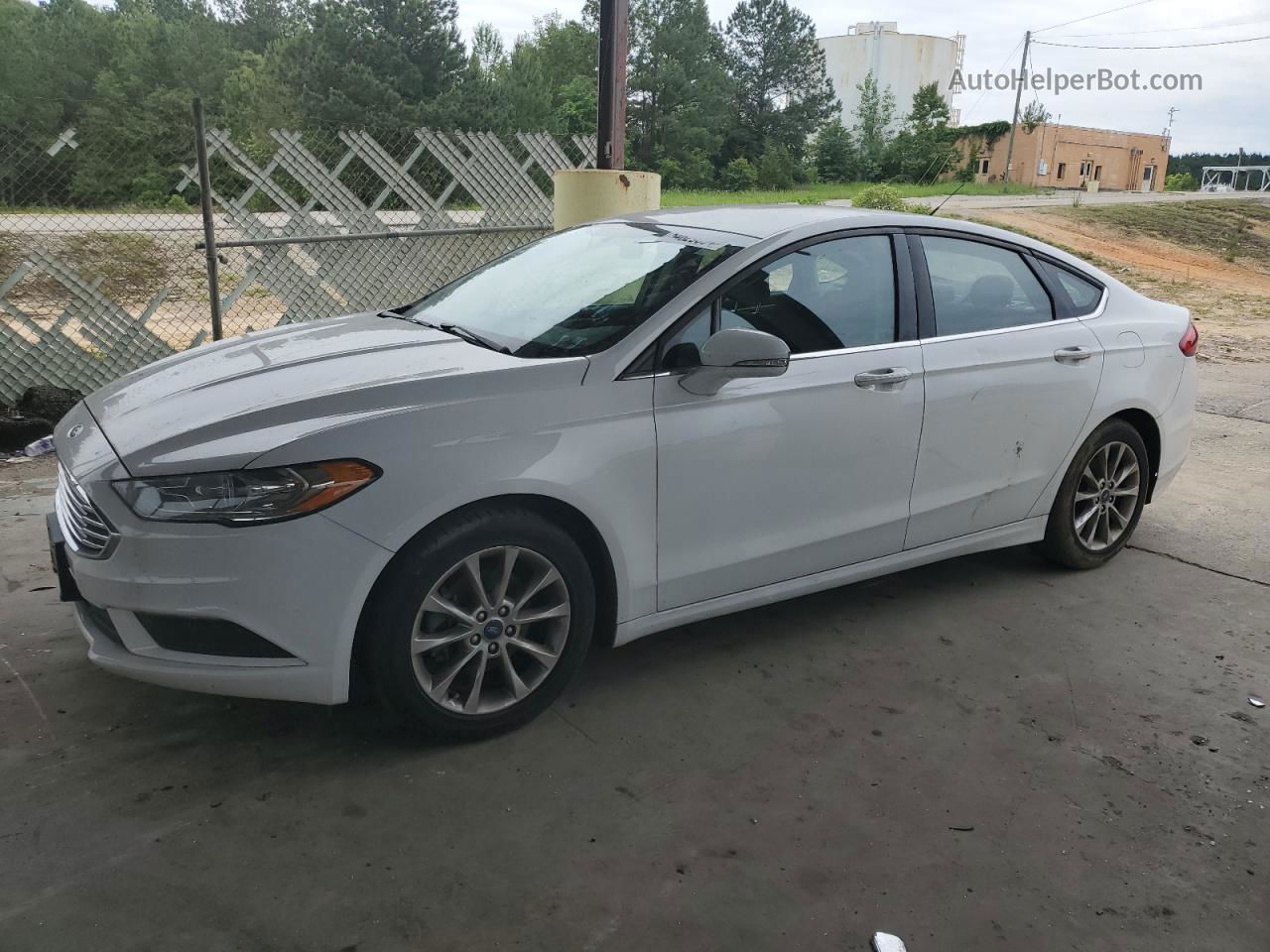 2017 Ford Fusion Se White vin: 3FA6P0HD0HR173628