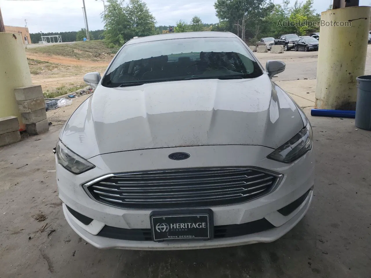 2017 Ford Fusion Se White vin: 3FA6P0HD0HR173628