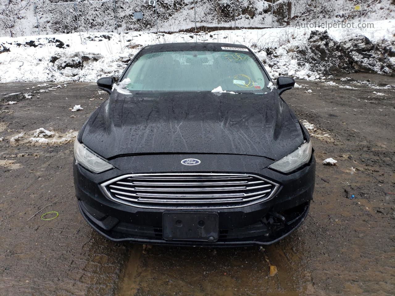 2017 Ford Fusion Se Black vin: 3FA6P0HD0HR188856