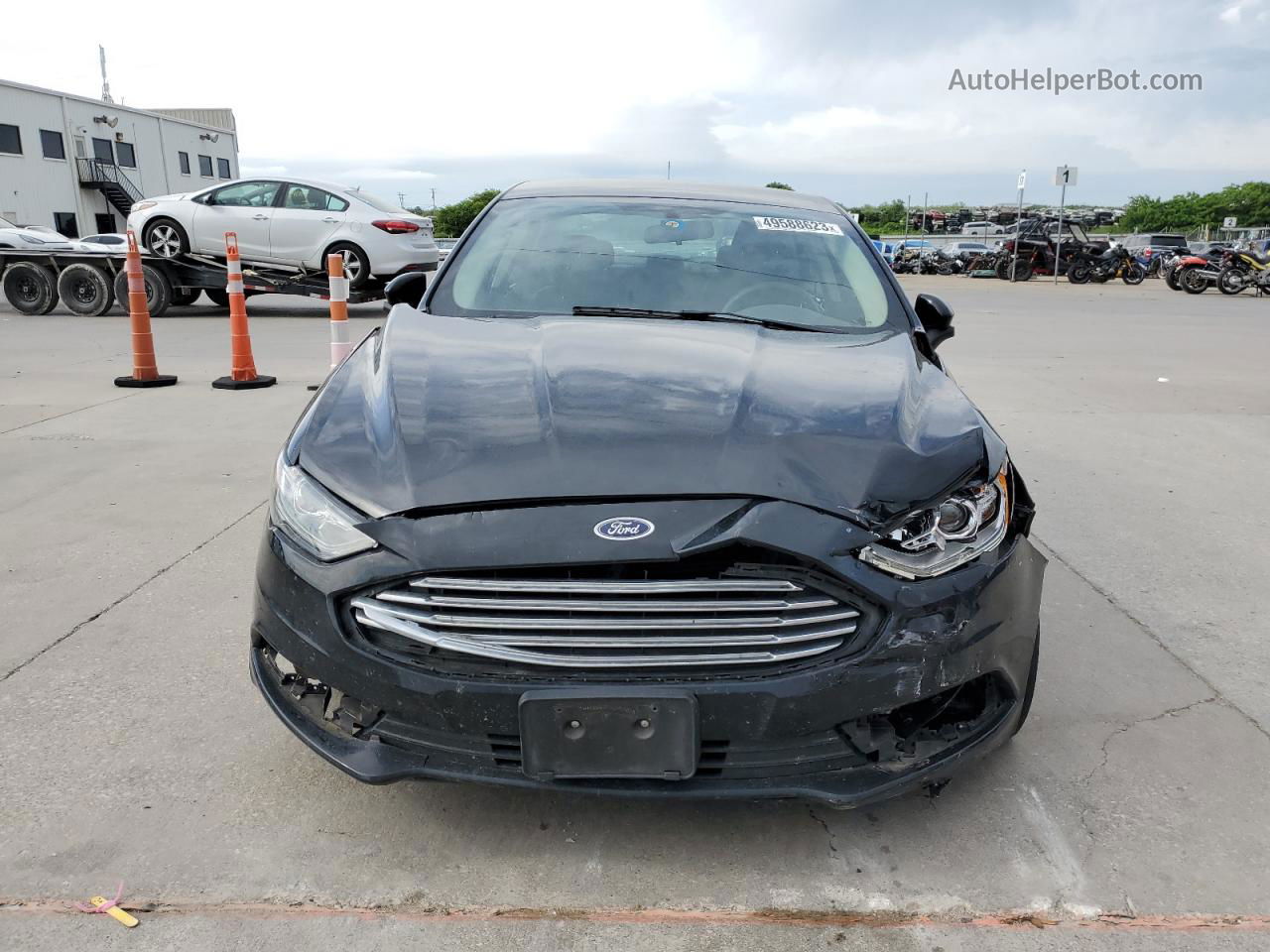 2017 Ford Fusion Se Черный vin: 3FA6P0HD0HR264091