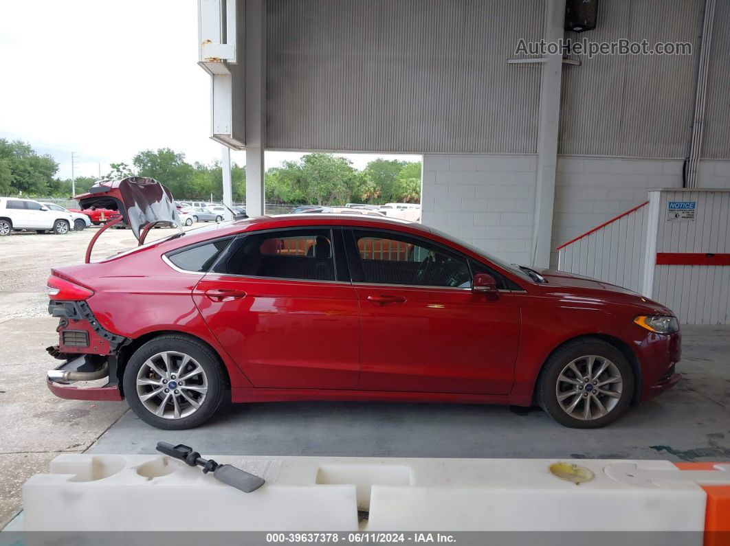 2017 Ford Fusion Se Red vin: 3FA6P0HD0HR271428