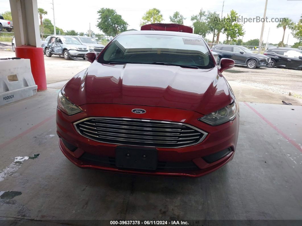 2017 Ford Fusion Se Red vin: 3FA6P0HD0HR271428