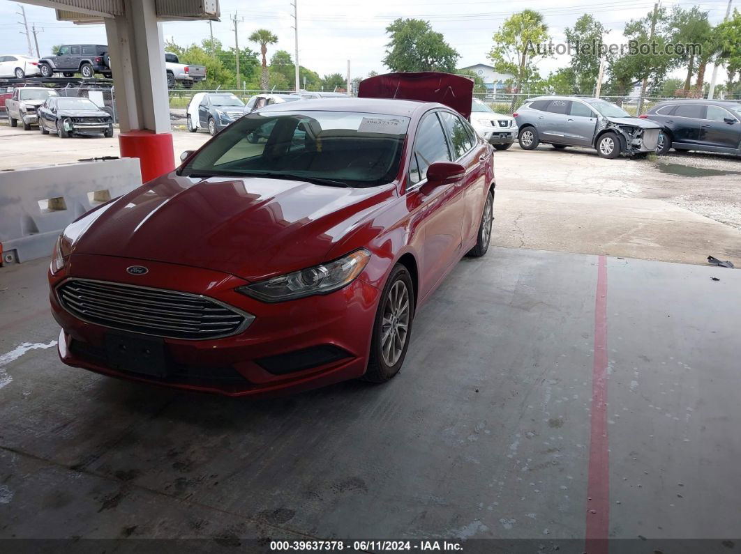 2017 Ford Fusion Se Red vin: 3FA6P0HD0HR271428