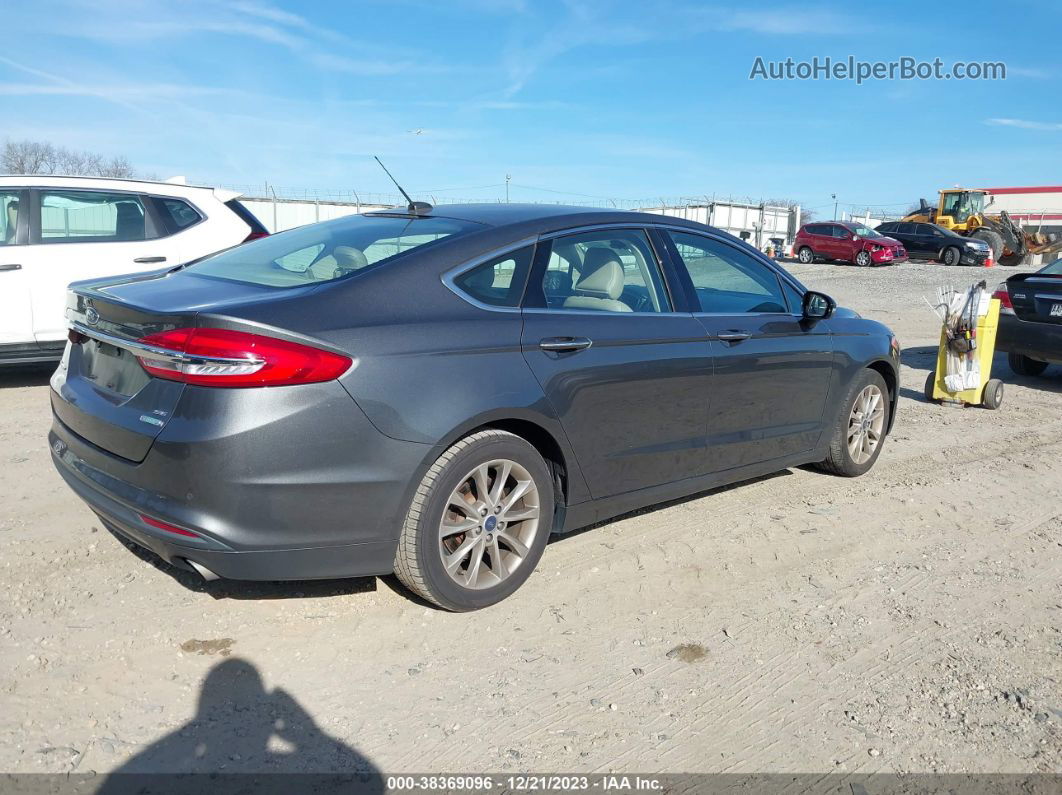 2017 Ford Fusion Se Gray vin: 3FA6P0HD0HR334513