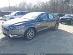 2017 Ford Fusion Se Gray vin: 3FA6P0HD0HR334513