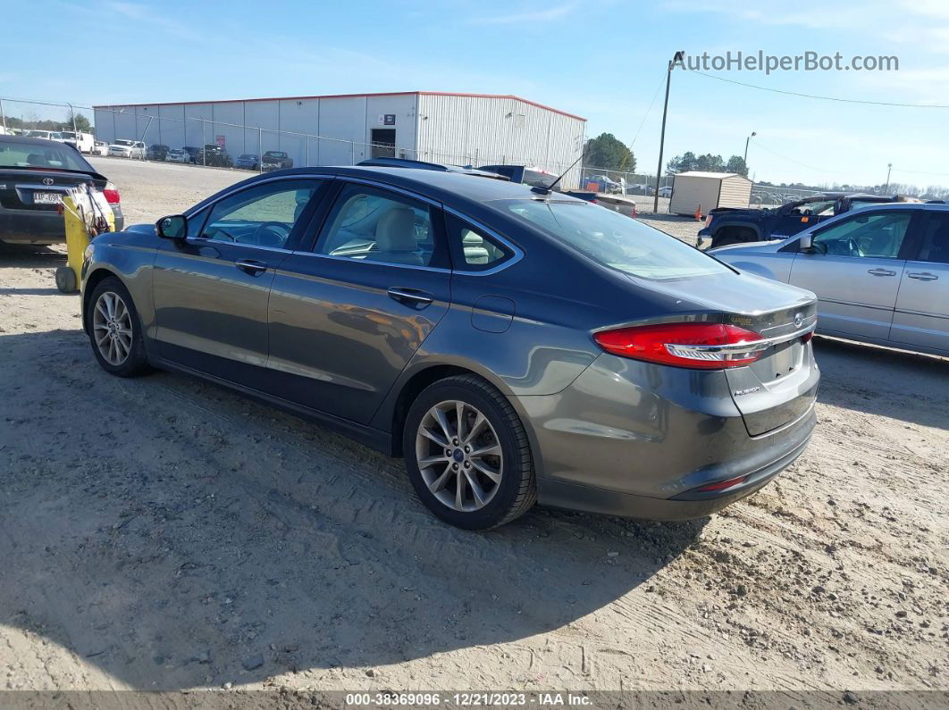 2017 Ford Fusion Se Серый vin: 3FA6P0HD0HR334513