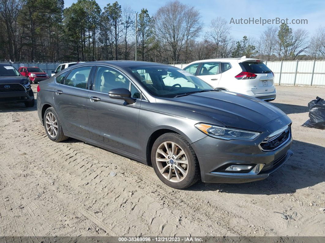 2017 Ford Fusion Se Gray vin: 3FA6P0HD0HR334513