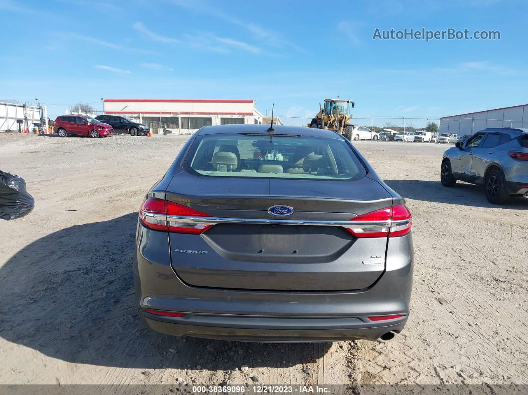 2017 Ford Fusion Se Gray vin: 3FA6P0HD0HR334513