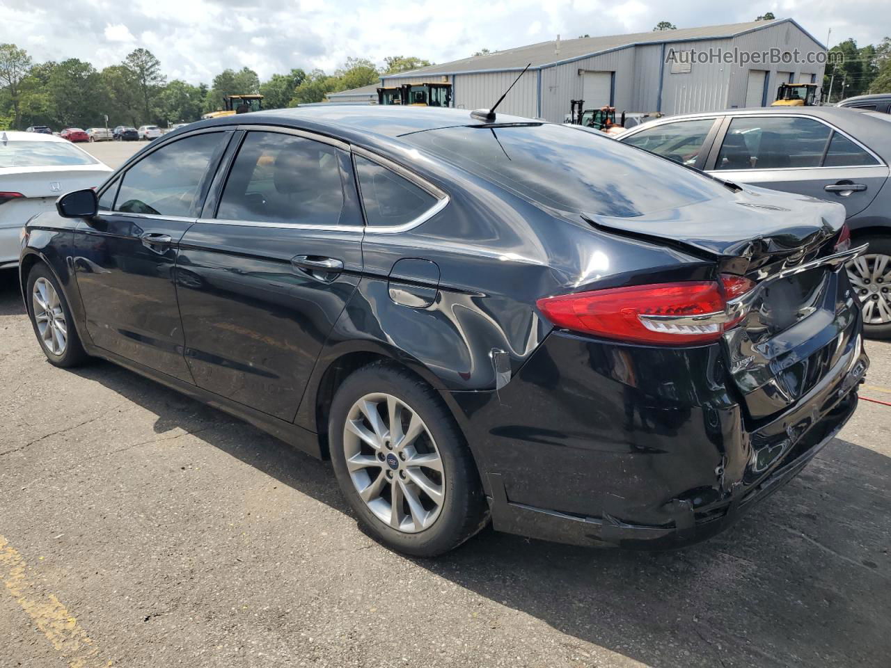 2017 Ford Fusion Se Black vin: 3FA6P0HD0HR348444