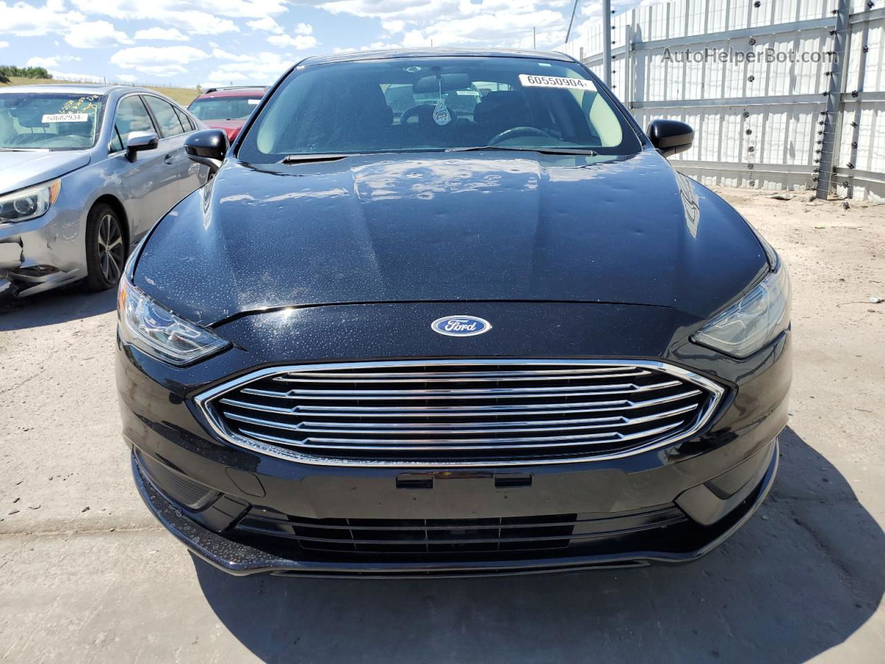 2017 Ford Fusion Se Black vin: 3FA6P0HD0HR367866