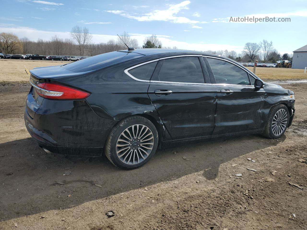 2017 Ford Fusion Se Черный vin: 3FA6P0HD0HR401630