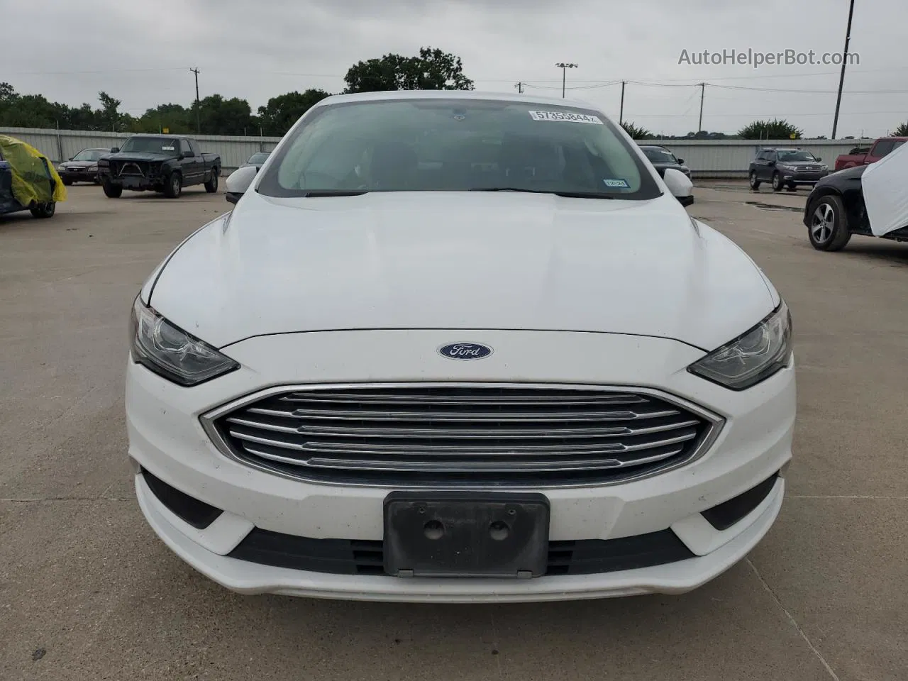 2017 Ford Fusion Se White vin: 3FA6P0HD0HR413258