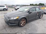 2018 Ford Fusion Se Gray vin: 3FA6P0HD0JR160240