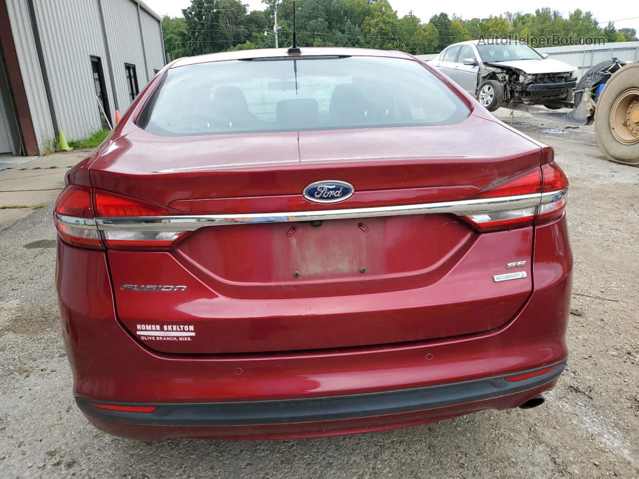 2018 Ford Fusion Se Red vin: 3FA6P0HD0JR164255