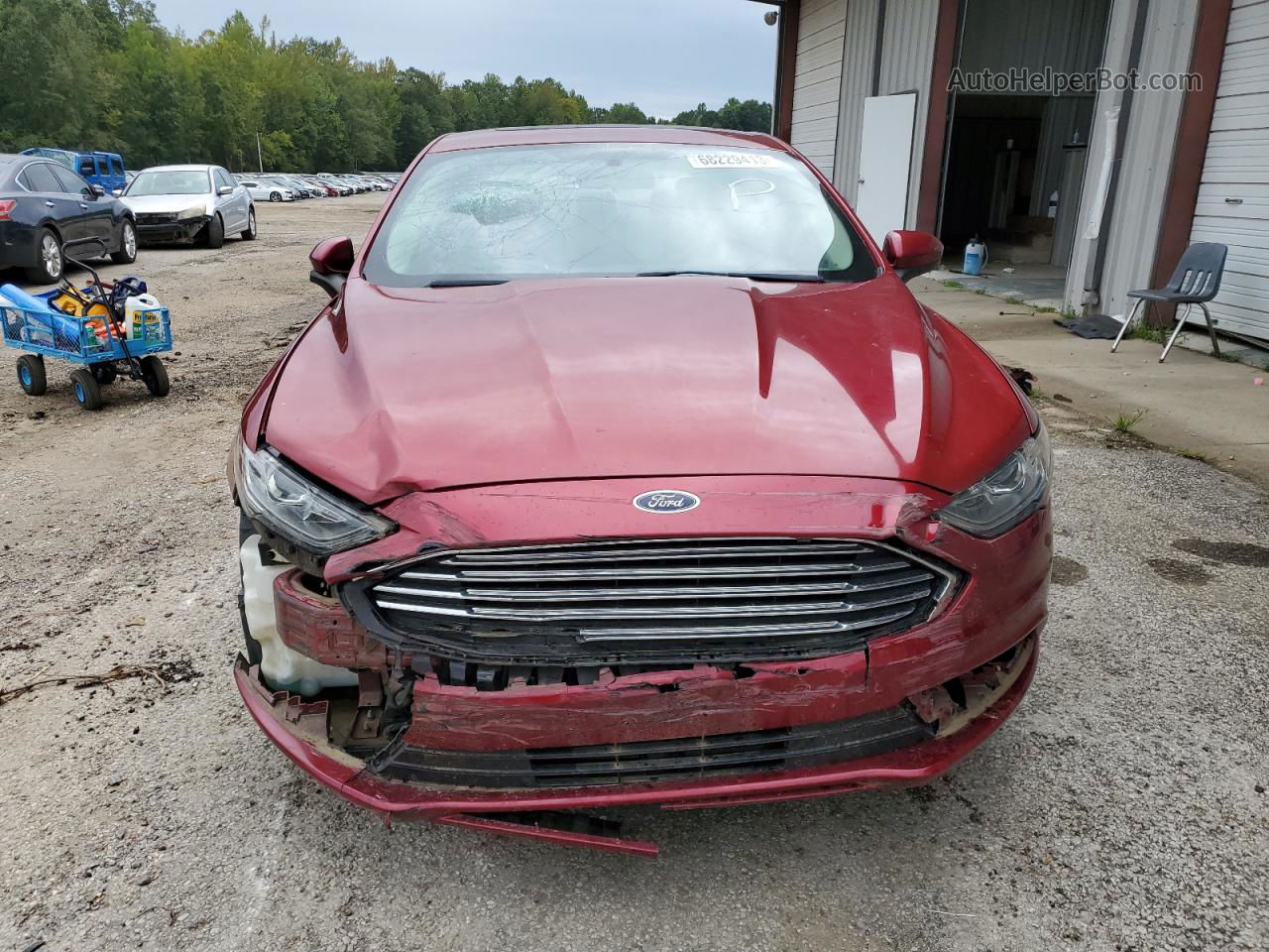 2018 Ford Fusion Se Red vin: 3FA6P0HD0JR164255